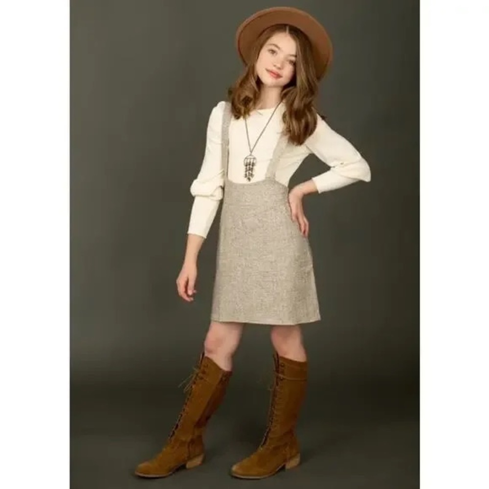 NWT Joyfolie Mia Joy “Yessica” Jumper • Oat Twill • Size 14 - Picture 3 of 9